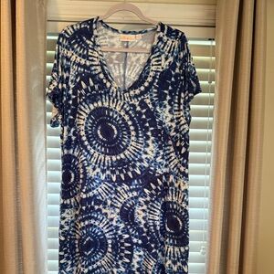 Boho Tie-Dye Maxi Dress Size 1X